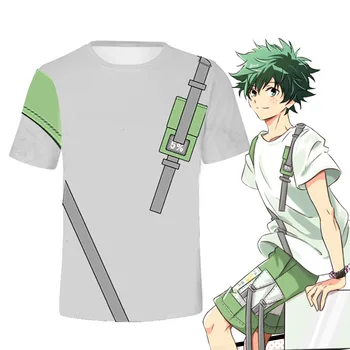 Anime Moj Junak Univerzami Bakugou Katsuki Cosplay Kostum Poletje Dnevno Modni T-shirt Enotno Anime Obleke Cos Plus Velikost 5XL