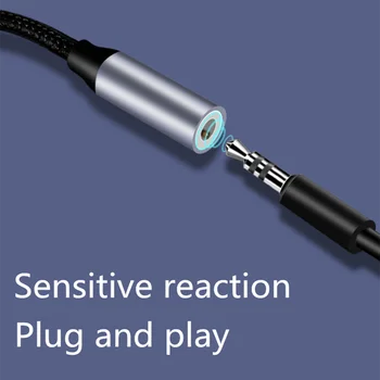 Tip c do 3,5 mm Jack za Slušalke USB C do 3.5 mm AUX Slušalke Napajalnik Za Xiaomi Mi 6 8 9 SE Huawei mate 20 P30 pro Audio kabel