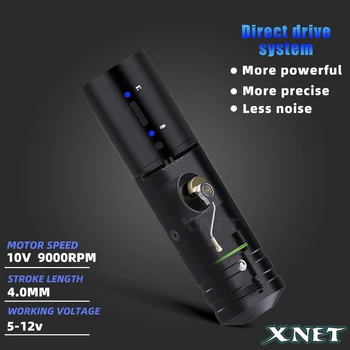 XNET Elite Profesionalni Brezžični Tattoo Stroj Rotacijski Baterije Pero DC brez jedrne Motornih Digitalni LCD Zaslon za Tattoo Umetnikov