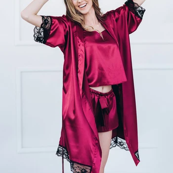 2021 Nove Ženske Fashinon Seksi zvezal Sleepwear 2pcs Nastavljeno Nočno haljo+T-nazaj Čipke Trim Plus Velikost Ženske Seksi Sleepwear
