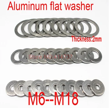 M6--M18 Debeline 2 mm Aluminijastih ravno pranje Aluminija tesnilni obroč iz Aluminija tesnila