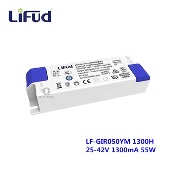 LiFud LED Driver 55W 1300mA DC 25-42V AC220-240V LF-GIR050YM1300H Transformator LED Driver Plošča LED Svetilka Napajanje