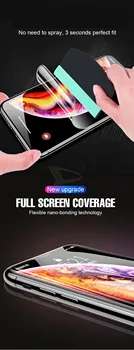 2Pcs Polno Kritje Hydrogel Film O Za iPhone 8 6 7 Plus SE 2020 Film Za iPhone 12 11 Pro XS Max XR X Mini Screen Protector