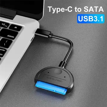 SATA Kabli USB3.1 pritisnite C, da Sata adapter pretvornik-kabel sata 22pin III Tip C 2,5 Palčni HDD/SSD сата кабель kabel esata