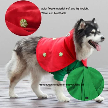 Božič Dog Kostum, Obleke Za Hišne Živali Božič Mačka Santa Cape S Hat Santa Stranka, Cosplay Obleko Poncho Za Mačke In Majhne, Srednje Velik Pes