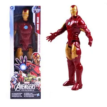Disney Marvel 30 CM Avengers Infinity Vojne Spiderman Captain America Iron Man Wolverine Thor Dejanje Slika Lutke z šatulji Otrok
