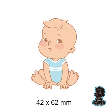 Rezanje Umre Srčkan Baby Kovine za DIY Scrapbooking Foto Album Okrasni Papir, Kartice