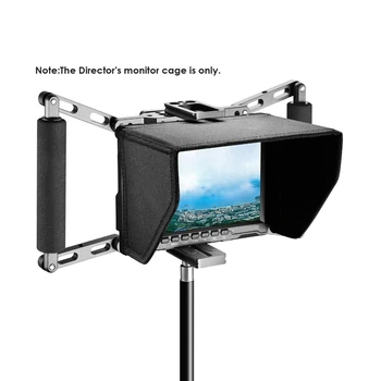 Monitor Kletko Dvojni Ročaj Komplet za 7 palčni digitalni Fotoaparat Področju Monitor za Feelworld Viltrox Aputure Atomos Ikan 7