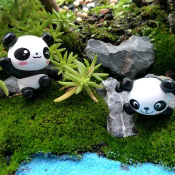 Lep Panda Rojstni Okras Pokrajine Lutke Srčkan Živali Mini Igrače Zbiranje Otrok, Odraslih Prst Igrača Torta Dekor