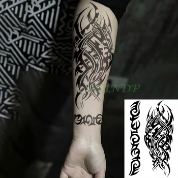 Nepremočljiva Začasni Tattoo Nalepka trak, črtne kode črtne (streak vrstici Ponaredek Tatto Flash Tattoo Totem Nazaj, noge, Trebuh, Roko za Moške, Ženske