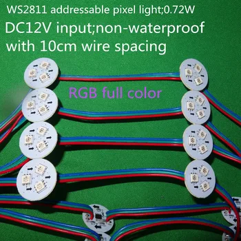 20pcs/set WS2811 naslovljive pixel svetlobe;0.72 W;DC12V input;ne-nepremočljiva