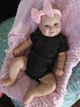 50 CM za Celotno Telo, Silikonski Bebe Rodi Punčko Priljubljena Maddie Rodi Punčko Bonecas Bebe Strani-Podrobnejši Slikarstvo z Vidnimi Žilami