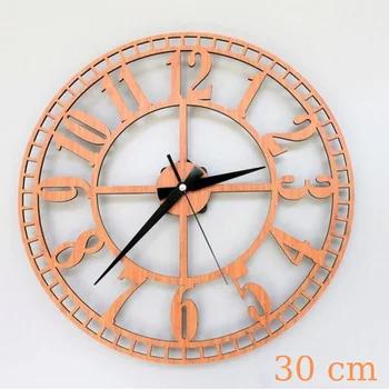 HLO 2022 Nove Sodobne Lesene Stenske Ure 30 cm MDF Premer Kakovosti Cenovno Dekorativni Horloge Murale Moderne Trendovske Dobro Ceno