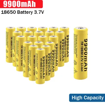 Visoka Kakovost in Izvirno Li-ion baterija 3,7 V 18650 9900mAh Baterije 18650 Visoko zmogljivimi Litij Baterije za ponovno Polnjenje Svetilke Za Svetilko