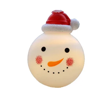 Božični luči led luč niz malo snežaka, Santa Claus glavo dekoracijo