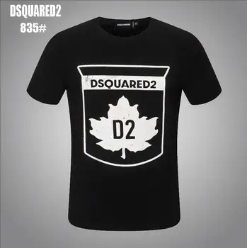 Tide blagovne znamke Dsquared2-Napredno tiskanje, preprost krog vratu kratek rokav, nekaj slog, 2021 ženska oblačila 835