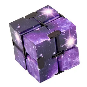 2021 infinity kocka galaxy fidget igrača anti stres relief strani flip kocka anksioznost senzorično igrača za otroke, avtizem, adhd magic cube