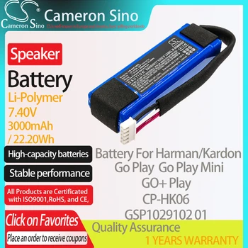 CameronSino Baterija za Harman/Kardon Šel Igrati Šel Igrati Mini GO+ Play ustreza Harman/Kardon CP-HK06 GSP1029102 01 Zvočnik Baterije