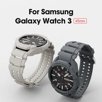 SIKAI 2021 Vroče Prodajo Fashion TPU Pasu Trak Zapestnica Ohišje za Samsung Watch Galaxy Watch 3 45 mm TPU Lupini Zaščitnik Primere,