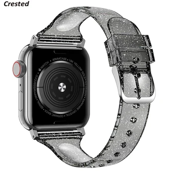Bleščice Trak za apple watch serie 6 se 5 4 3 iWatch band 38 mm 42mm Tanek Silikonski correas zapestnica Apple watch band 44 mm 40 mm