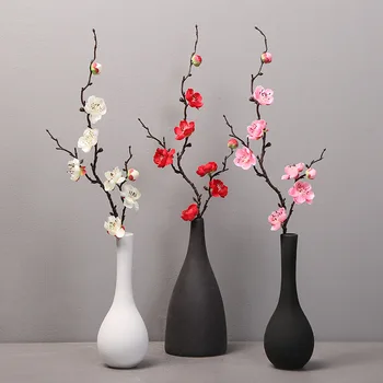1Pc Umetnih rastlin plum blossom Kitajski slog majhne zimske slive umetne rože domov dekoracijo umetnih slive svile cvet