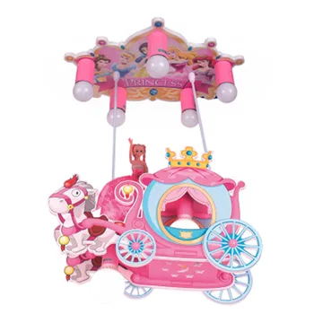 Risanka ustvarjalne prevoz lestenec dekle spalnica Princesa Soba, otroška soba svetilka moderne lep pink princess obesek lučka