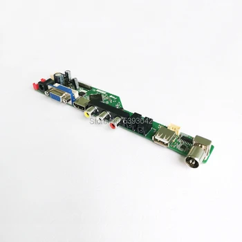 Za LP154WX5 (TL)(A1)/(TL)(B1)/(TL)(C1) 1CCFL LVDS 30-Pin signal analogni USB+VGA+TV AV Remote 1280*800 LCD nadzorno ploščo kit