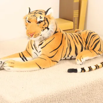 43 cm Srčkan Kawaii Simulacije Plišastih Tiger Bele in Rumene Polnjene Anime Blazine Blazino, Rojstni dan, Darila, Igrače za Otroke, Otroci