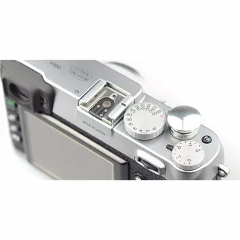 Srebro Mehko Gumb za Sprostitev Leica Contax Fujifilm X100 velikost:L