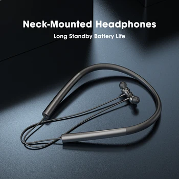 Športne Slušalke Bluetooth 5.0 brezžični Neckband Slušalke 48H Dolgo Življenje Visi Vratu Stereo Slušalke Nepremočljiva Slušalka Z Mikrofonom