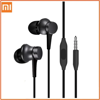 Original Xiaomi Batne 3 Slušalke Bas Žično 3,5 MM V uho Šport Slušalke z Mikrofonom Slušalke za Telefon Xiaomi Huawei Samsung
