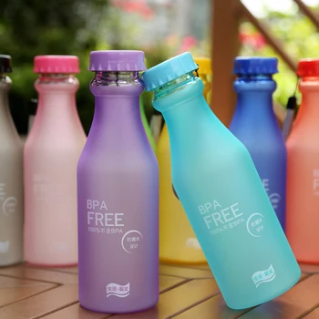 Candy Barve, Motnega, Neprepustnih Plastičnih Prenosnih Non-razbiti Soda Steklenice Zaprti Vode Pokal Pijače Steklenica za Vodo